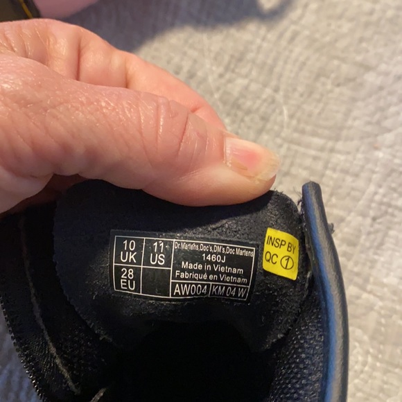 Doc Martin girls boots. 2 pair. One pink and one black. Almost new. - Picture 3 of 5